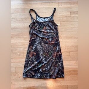 Women's Camouflage Sleeveless Slip Dress